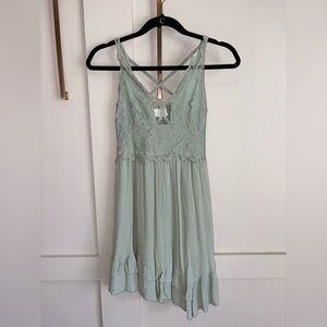 Mint Green Lace Dress